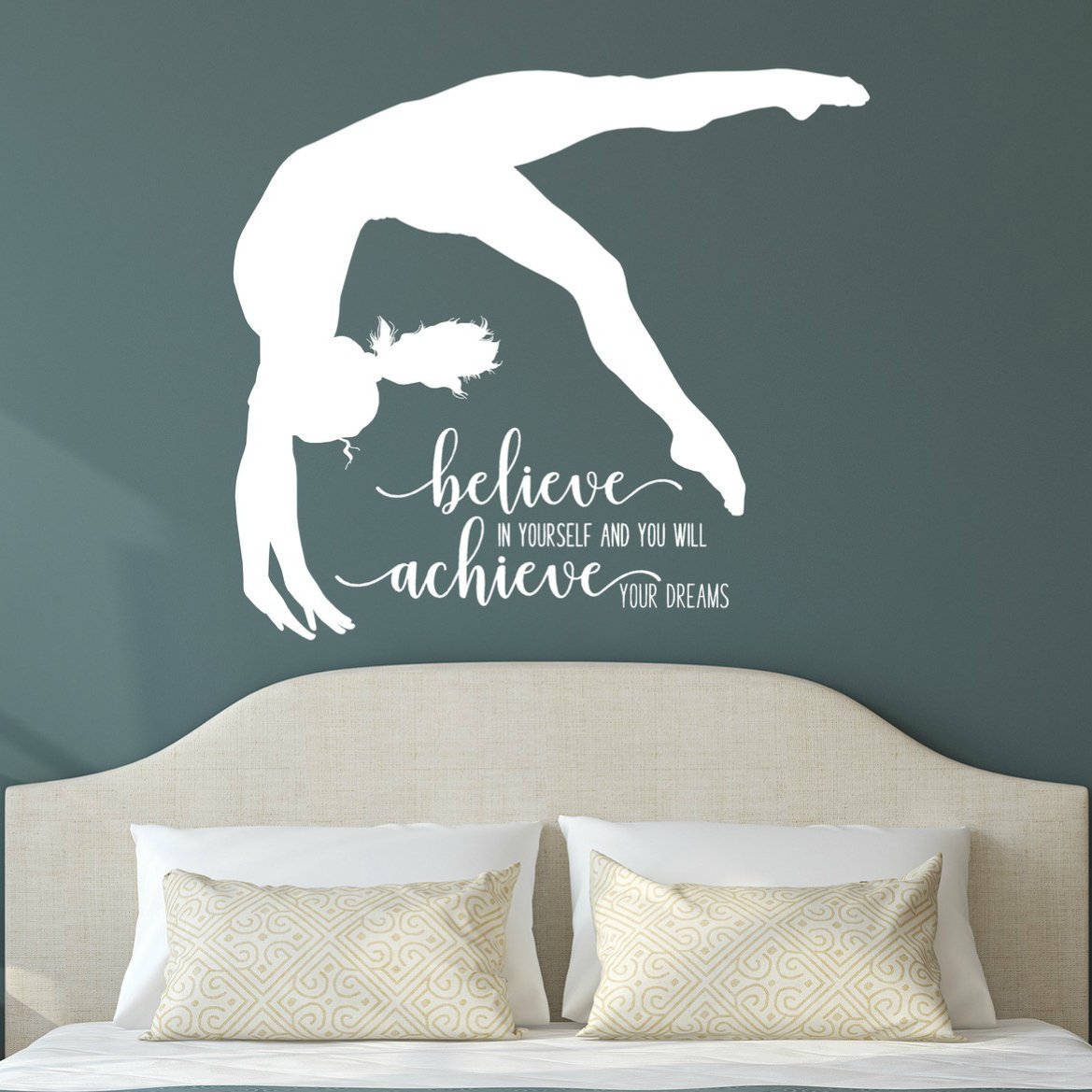 Gymnastics Quote Wall Decor, Gymnast Wall Sticker