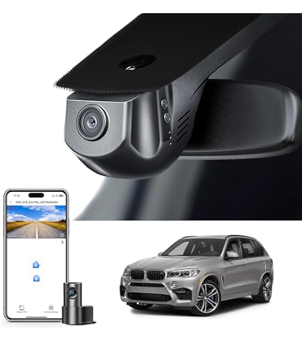 FITCAMX Dash Cam Integrata Per BMW X5 (2019-2022) - Videocamera Auto WiFi 4K UHD, Sensore Collisione, Compatibile Con Xdrive40i/M50i, Con Scheda 64GB - 3