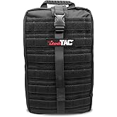MediTac Large Hawk Type Tactical Trauma Bag Feat. Hook-and-loop Fastener Bag Backpack, MOLLE Bag Rucksack Pack - Black