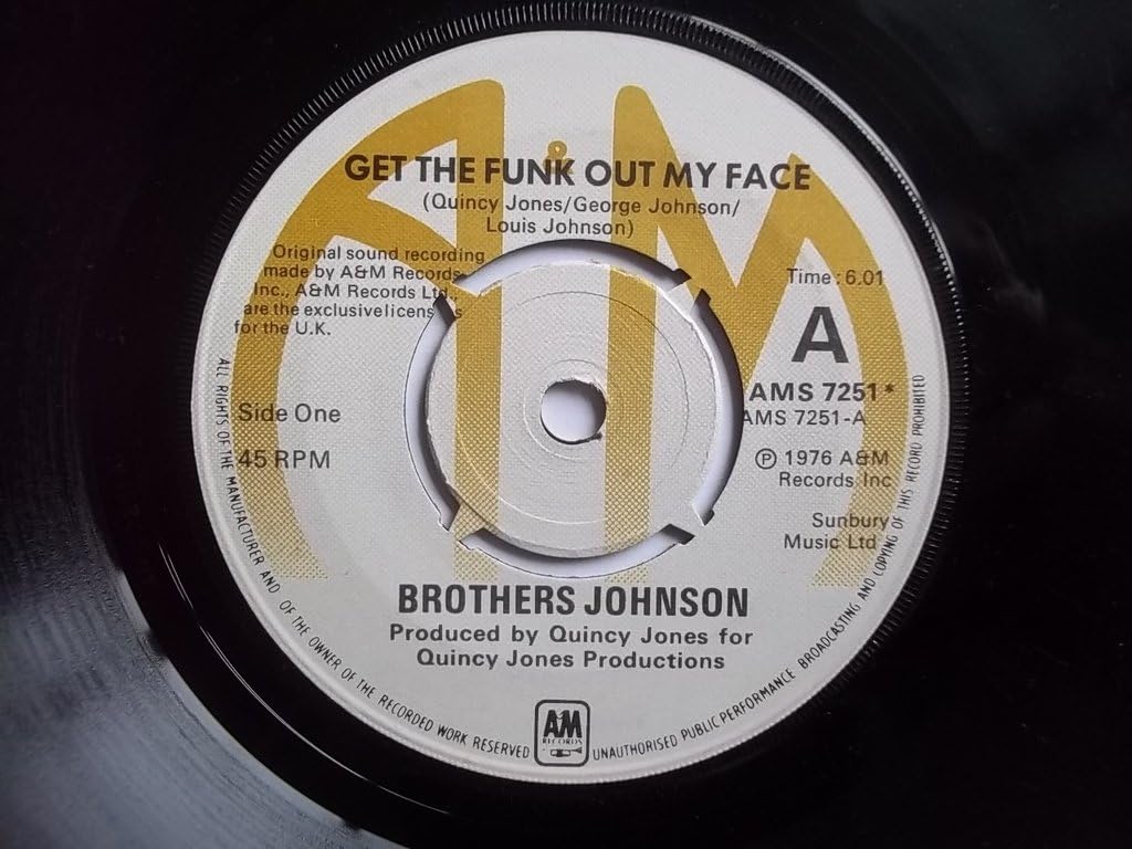 Brothers Johnson Get The Funk Out My Face A&M Records Amazon.co.uk