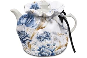 LedBack Blue Siren Tea Cosy Kitchen Home Decorative Tea Pots Cozy with Insulation Pad Keep Coffee Tea Water Warmer