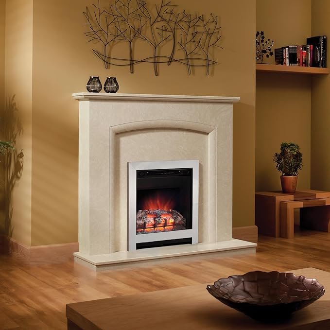 Be Modern 158453 Be Athena Inset Electric Fire in Chrome, CO Amazon.co