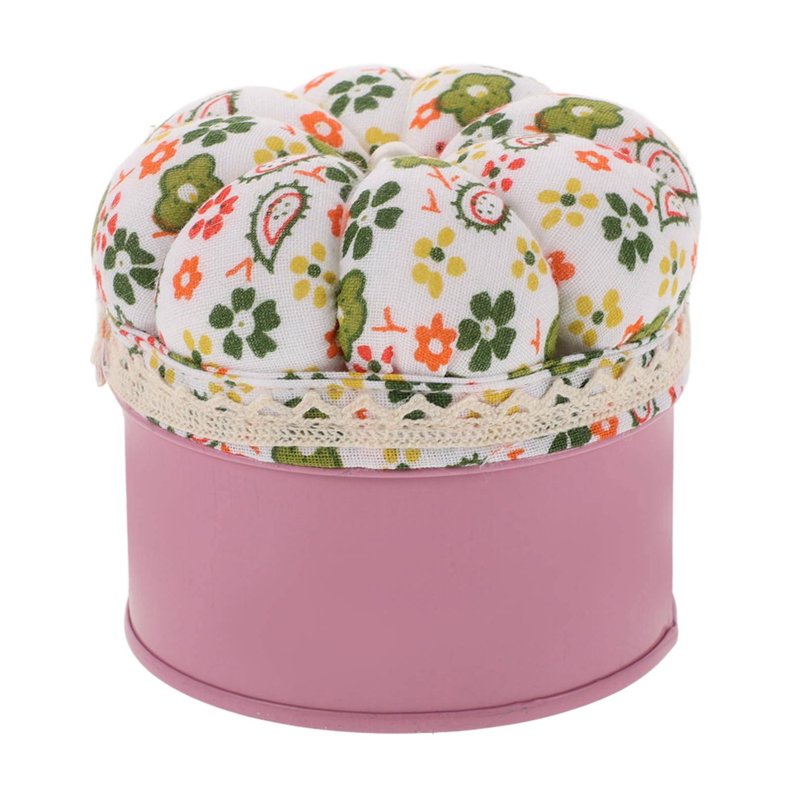 NUOBESTY 500pcs Multicolor Glass Bead Pins Sewing Push Pins with Pumpkin Pin Cushion Storage Box for Dressmaking Jewelry DIY Craft Projects 38mm