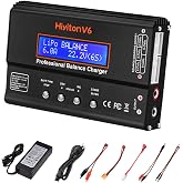 6A Lipo Battery Charger, 1S-6S Balanced Charger Discharger, 1-6S Lipo Li-ion NiMH NiCD Li-Fe Battery with Tamiya XT60 Deans Futaba Connector