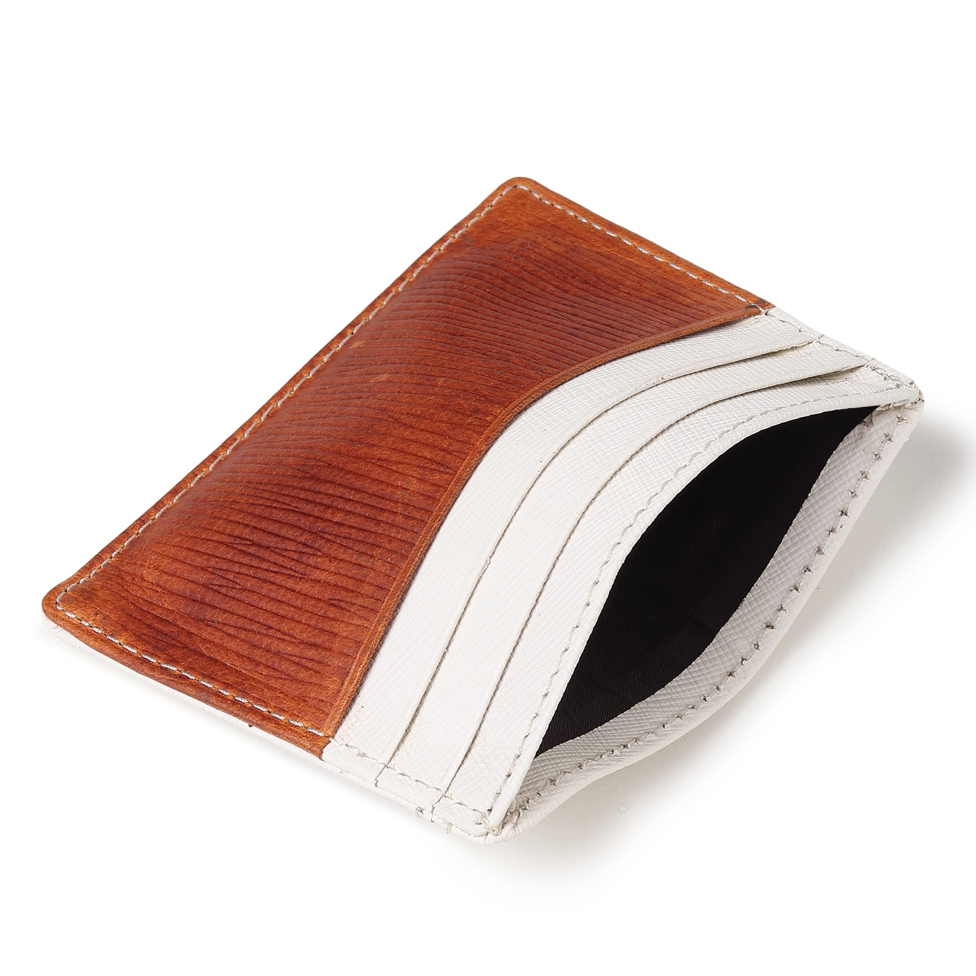 Women's Credit Card Holders - Small Ladies Wallet - Thin Wallet for Women - Dual Color Leather - Front Pocket Card Wallet - Slim Card Case - Giftbox