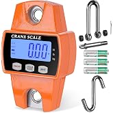 ROMECH 660lb Digital Hanging Scale, Aluminum Crane Scale with Hooks | 300KG Heavy Capacity, High Accuracy Weighing, kg/lb/N Unit Conversion, Suitable for Fishing, Farm, Hunting
