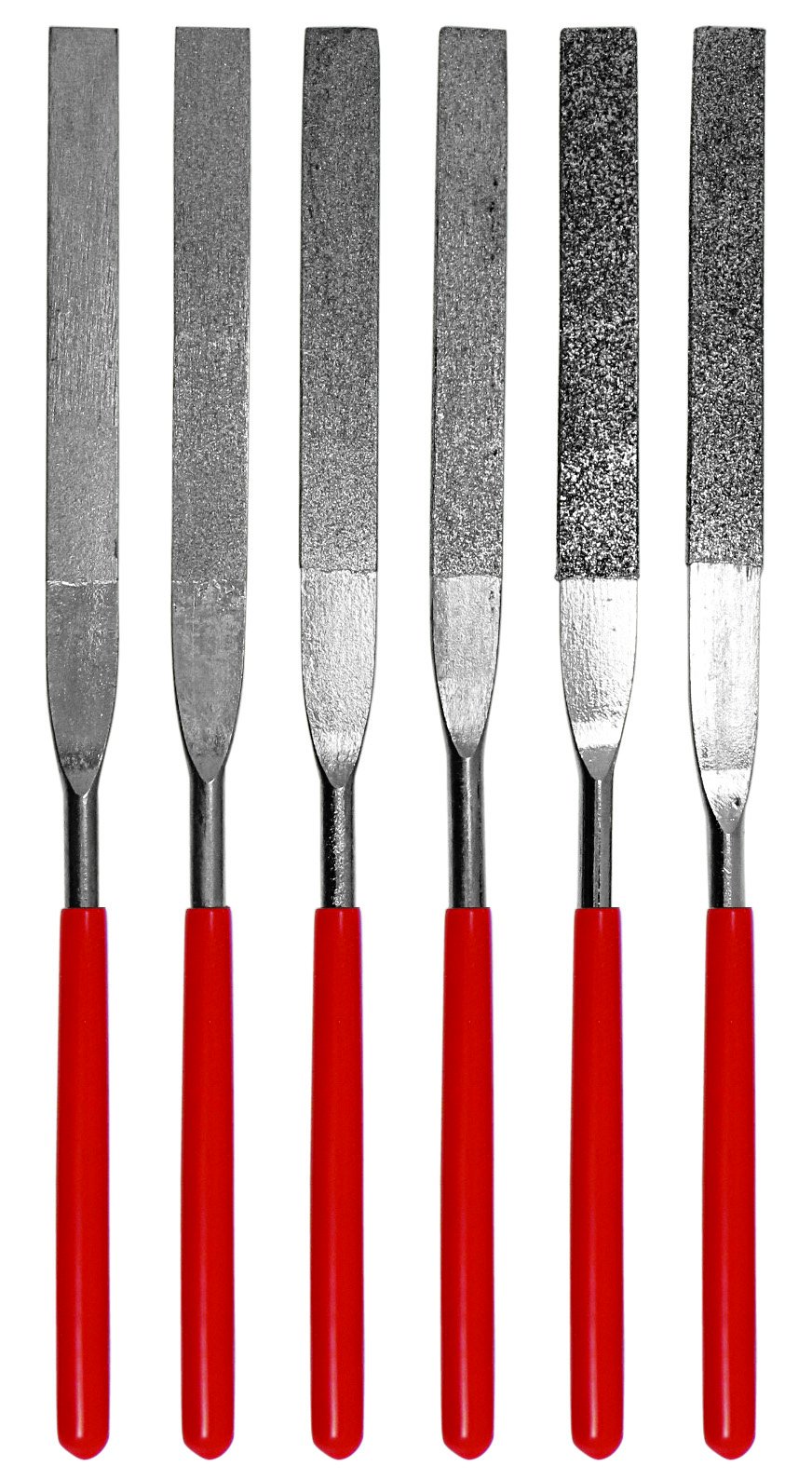 SE 74330DF 6Piece Flat Diamond Grit File Set 706569024449 eBay