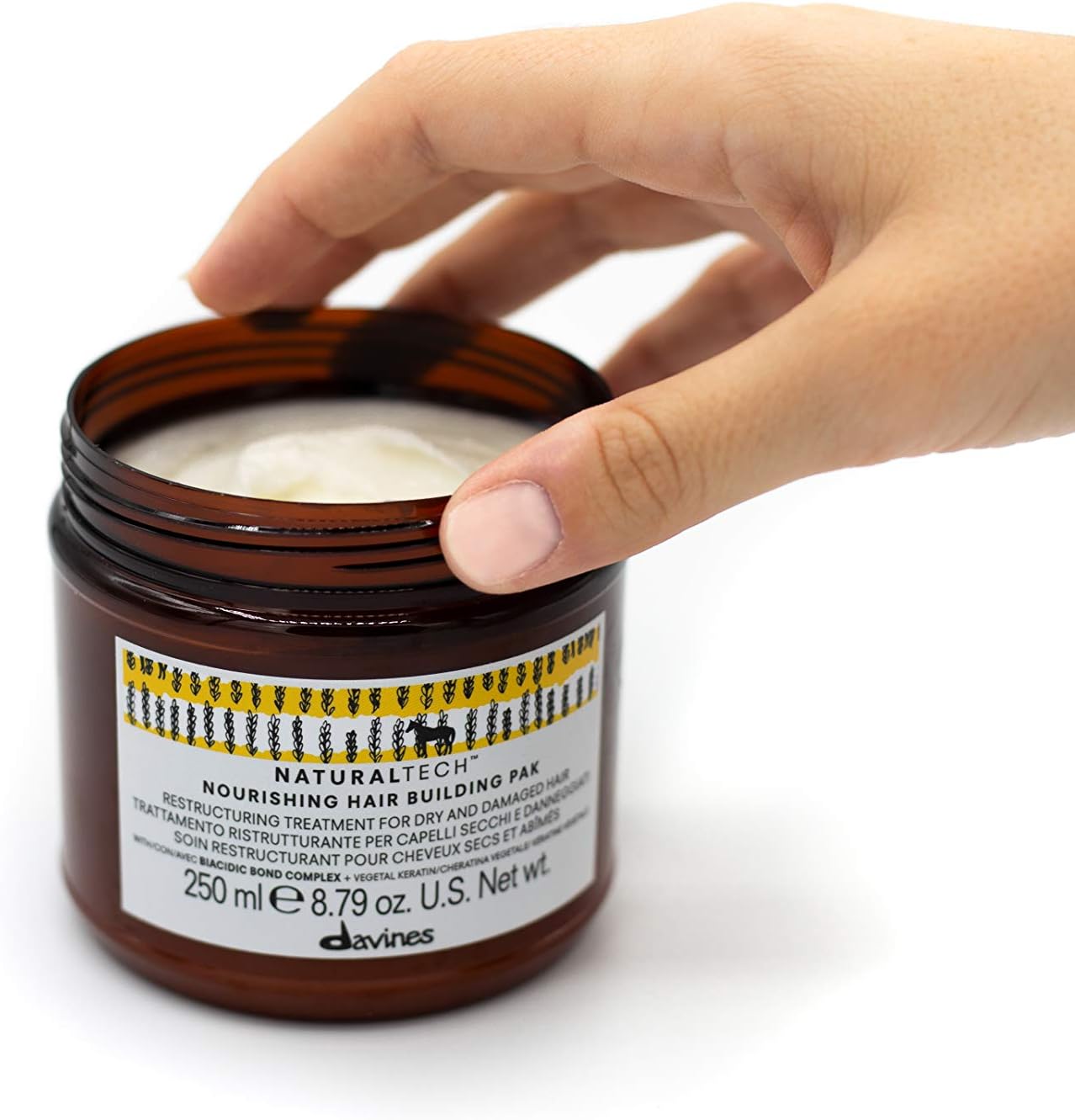 Natural Tech by Davines Nourishing Hair Building Pak 250ml - Image 3