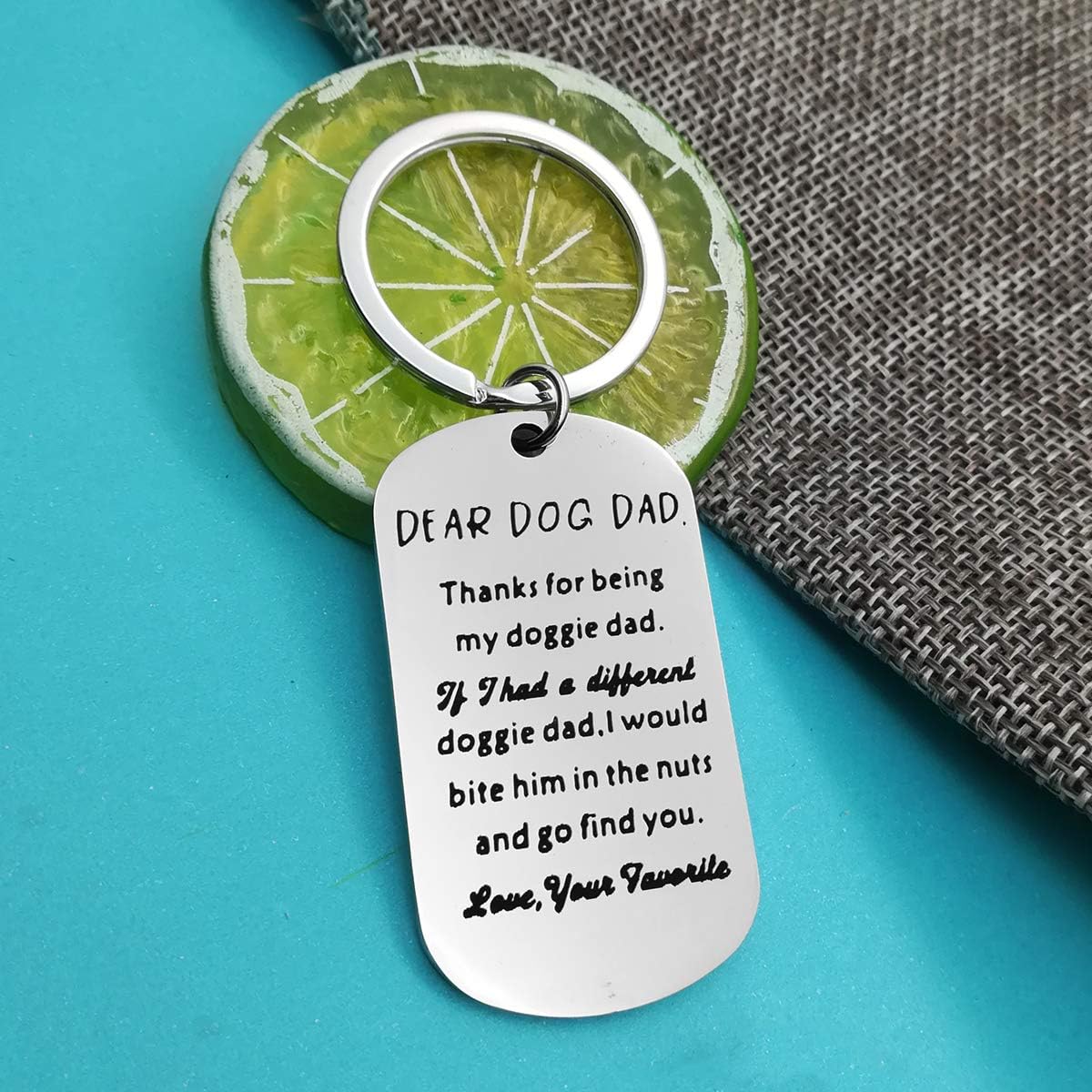 Huwujiu Dog Dad Gifts Keyring Christmas Birthday Gifts Dog Lovers Gifts Funny Dog Owner Gifts for Dog Dad Fathers Day Gift Dog Daddy Gifts for Men - Image 5