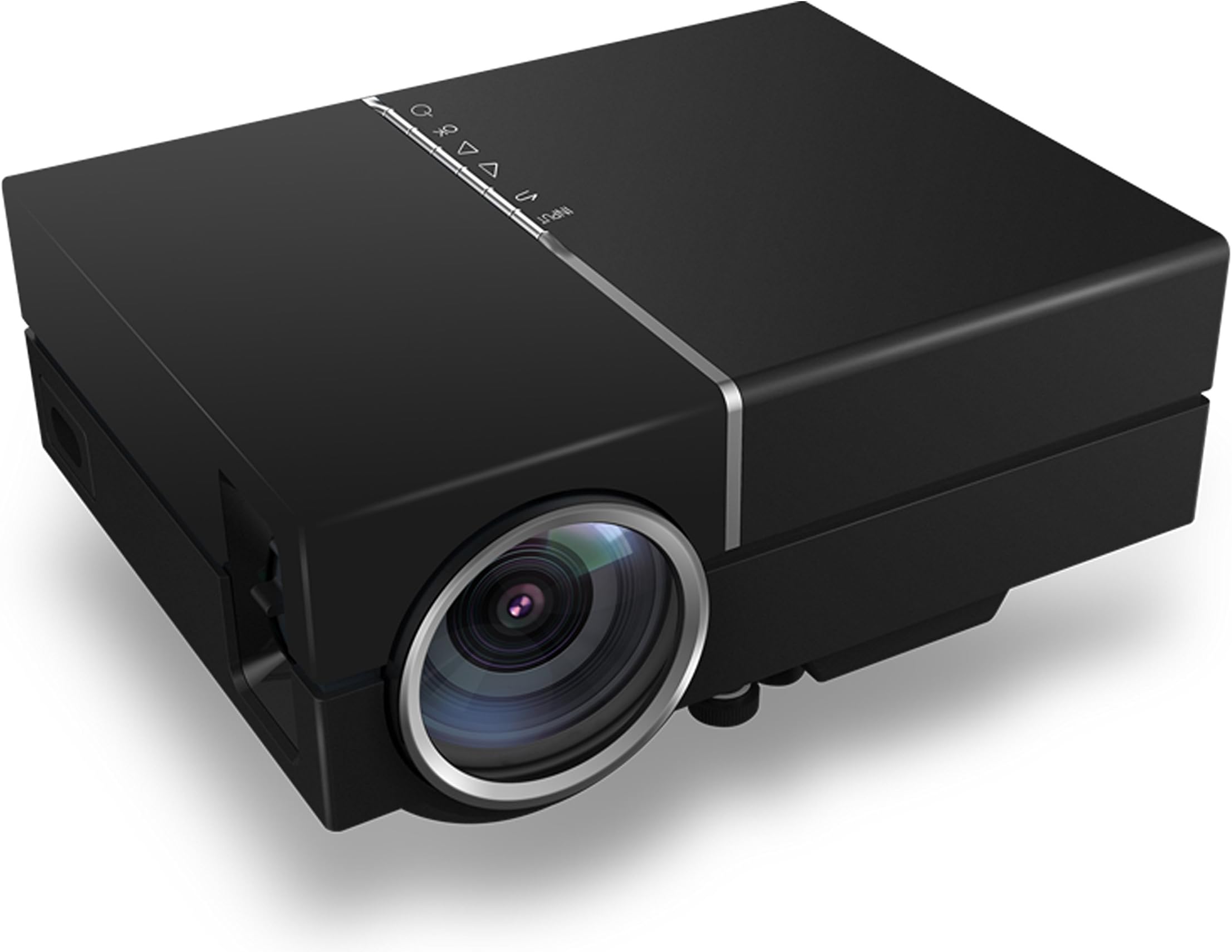 Wifi Projector,Deeteck Mini Led Video Wireless Projectors With Optical Keystone HDMI/VGA/USB/AV/SD For Home Theater,Video Games,Movie and Family Pictures