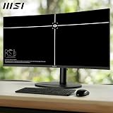 MSI Modern MD342CQP 34 Inch UWQHD Curved Monitor 3440 x 1440 VA view 4