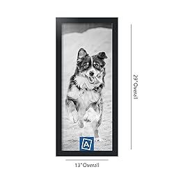 ArtToFrames 11x27 Inch Black Picture Frame, This