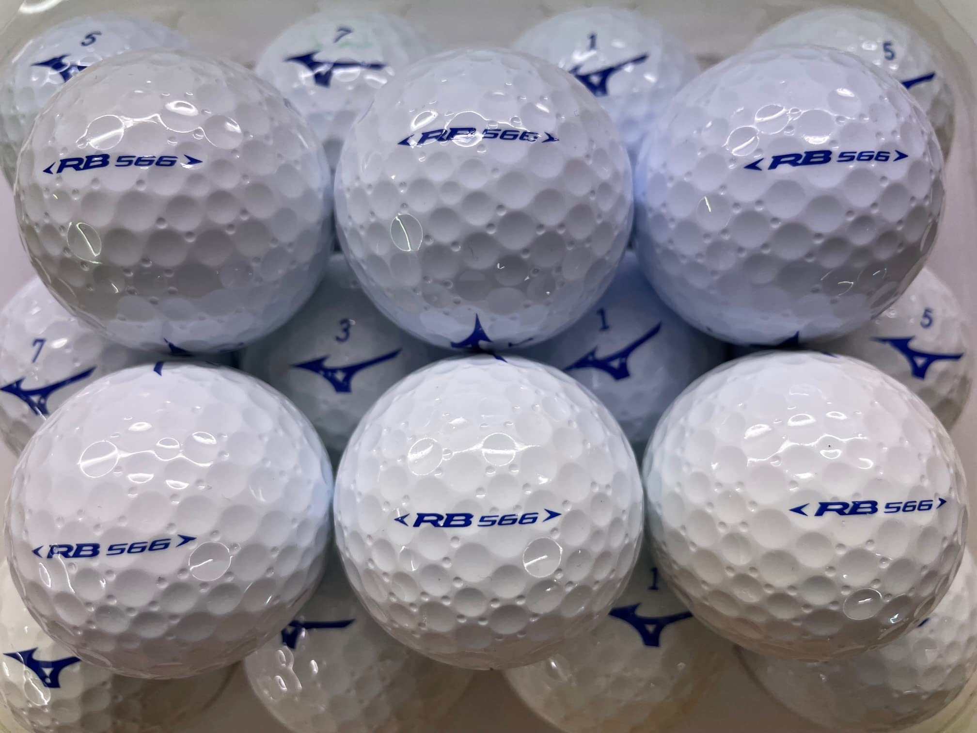 24 Mizuno RB566 / V Golf Lake Balls - Pearl/Grade A Quality (used not new)