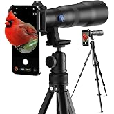APEXEL 50x High-Definition Telephoto Lens for iPhone &amp; Android &ndash; for Wildlife, Moon, Landscapes &amp; Target Viewing &ndash; Includes Universal Phone Clip &amp; Tripod