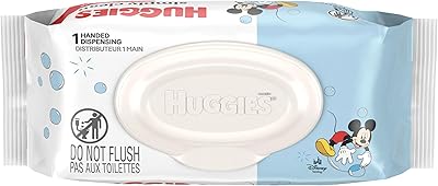 Huggies Simply Clean Unscented Baby Diaper Wipes, 1 Flip-Top Pack (64 Wipes Total), Packaging May Vary