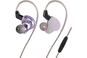 Kinboofi KBEAR Rosefinch in-Ear Headphone,Noise Cancellation Earphone with Aviation-Grade zinc Alloy faceplate Wired Earbuds 