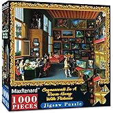 MaxRenard Game Jigsaw Puzzle 1000 Pieces for Adult Oil Painting Collection Cognoscenti in A Room Hung with Pictures Famous Artwork Toy