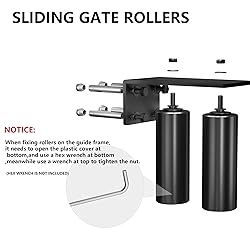 JUGREAT Gate Roller Guide,2"Slide Gate Guide Roller