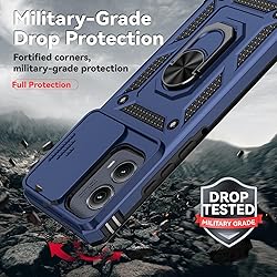 for Motorola Edge 2024 Case with Slide Camera Cover