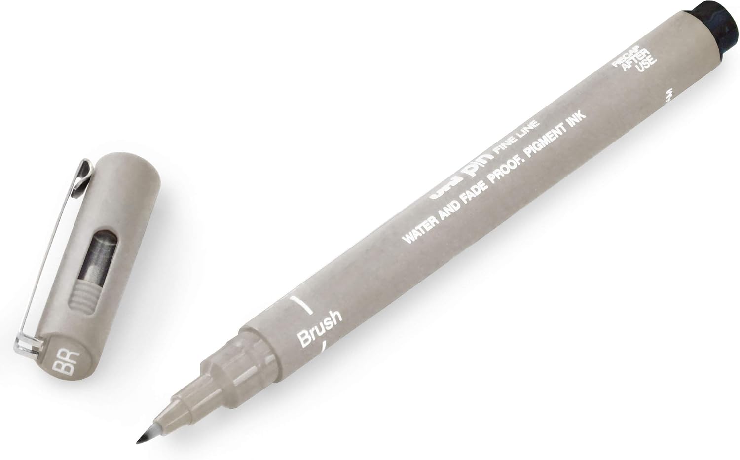 Uni Pin Fineliner Drawing Pen - In Gift Box (Light Grey - Brush, 3), 1 count (Pack of 3) - Image 3