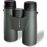 Binoculars for Adults High Powered, 12x42 HD Super Bright BAK4 Prism Waterproof Binoculars with Low Light Vision for Bird Watching Hiking Hunting Outdoor Travel Road Trip Stargazing Cruise (Green)