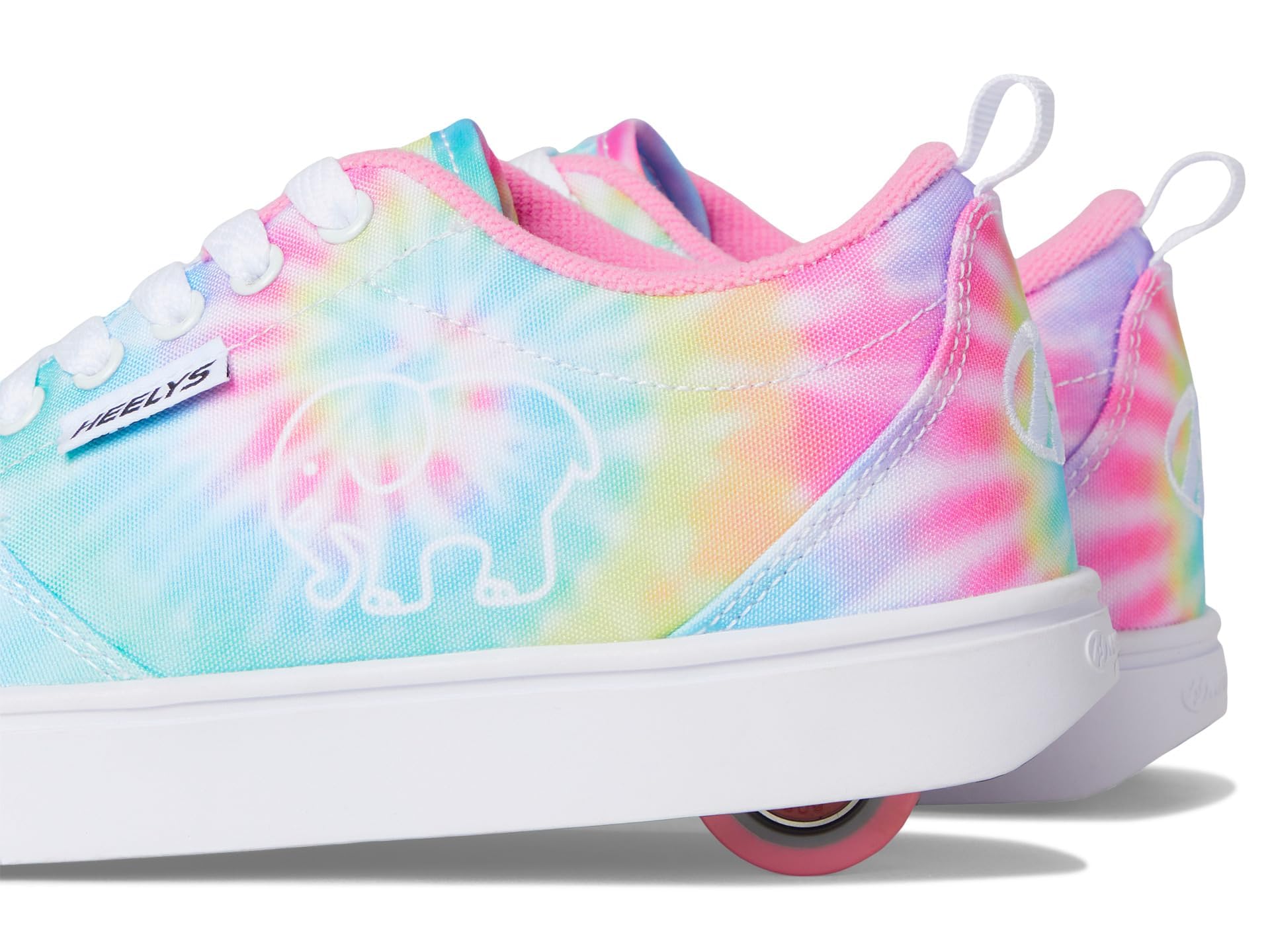 HEELYS Youth Girls Pro 20 Prints Ivory Ella Wheels Skate Sneaker Shoes