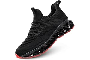 KUNDORK Womens Slip-ins Running Shoes Blade Tennis Walking Sneakers Comfortable Fashion Non Slip Work Sport Shoes Gym Trainers