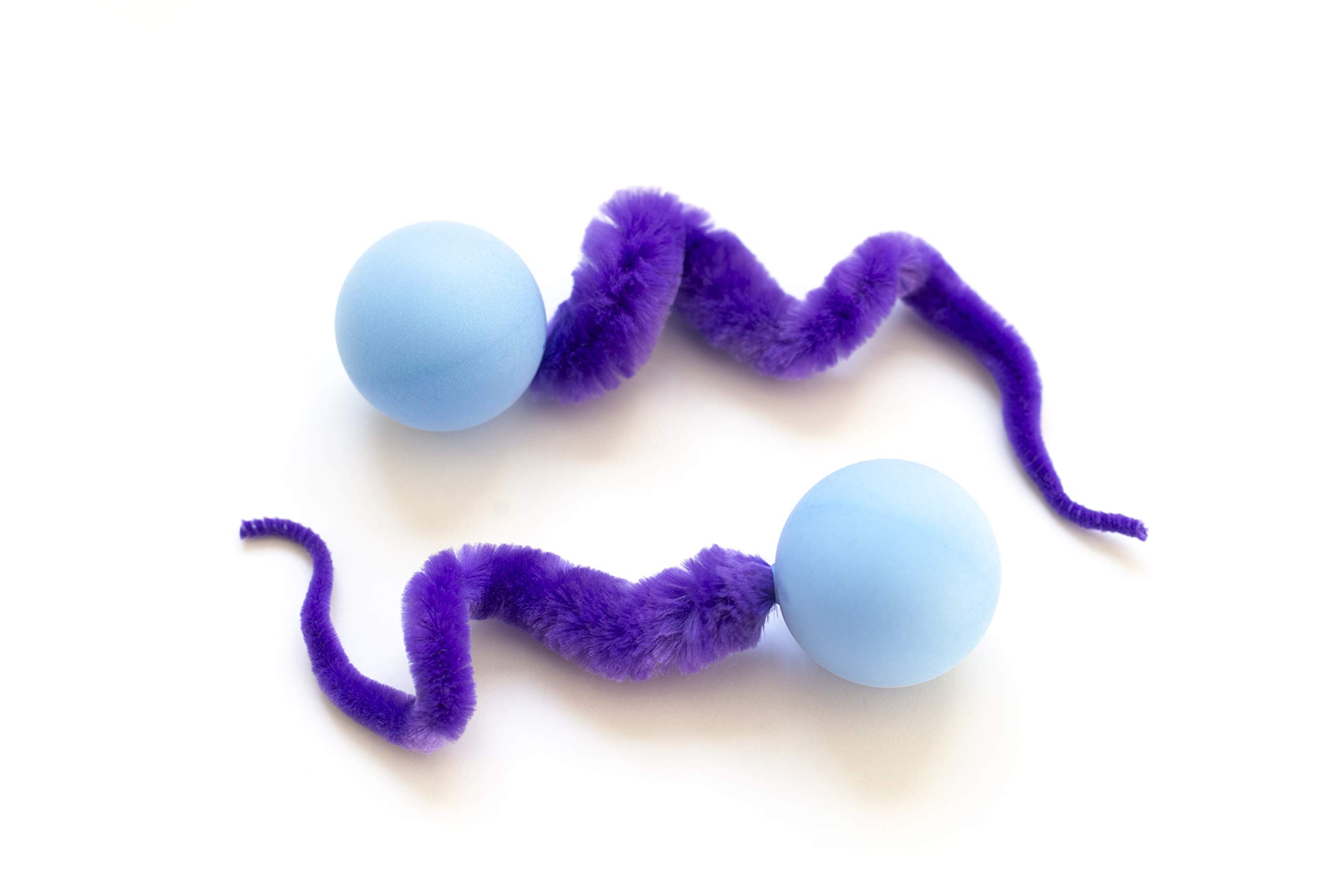 Dezi Roo Interactive Cat Toy Wiggly Pong Ball 2 Pack