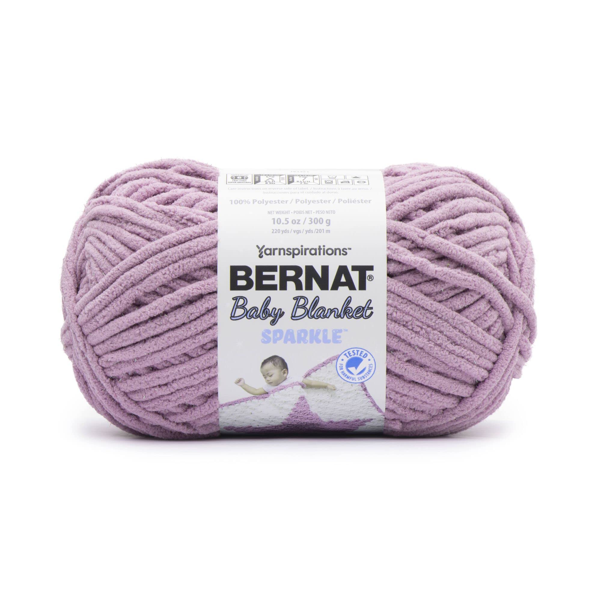Bernat Baby Blanket Sparkle 300g - Planetary Purple Sparkle