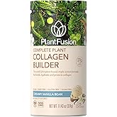 PlantFusion Vegan Collagen Powder - Plant Based Collagen Protein Powder for Muscle & Joints, Hair, Skin & Nails - Keto, Gluten Free, Soy Free, Non-Dairy, No Sugar, Non-GMO - Vanilla 11.43 oz
