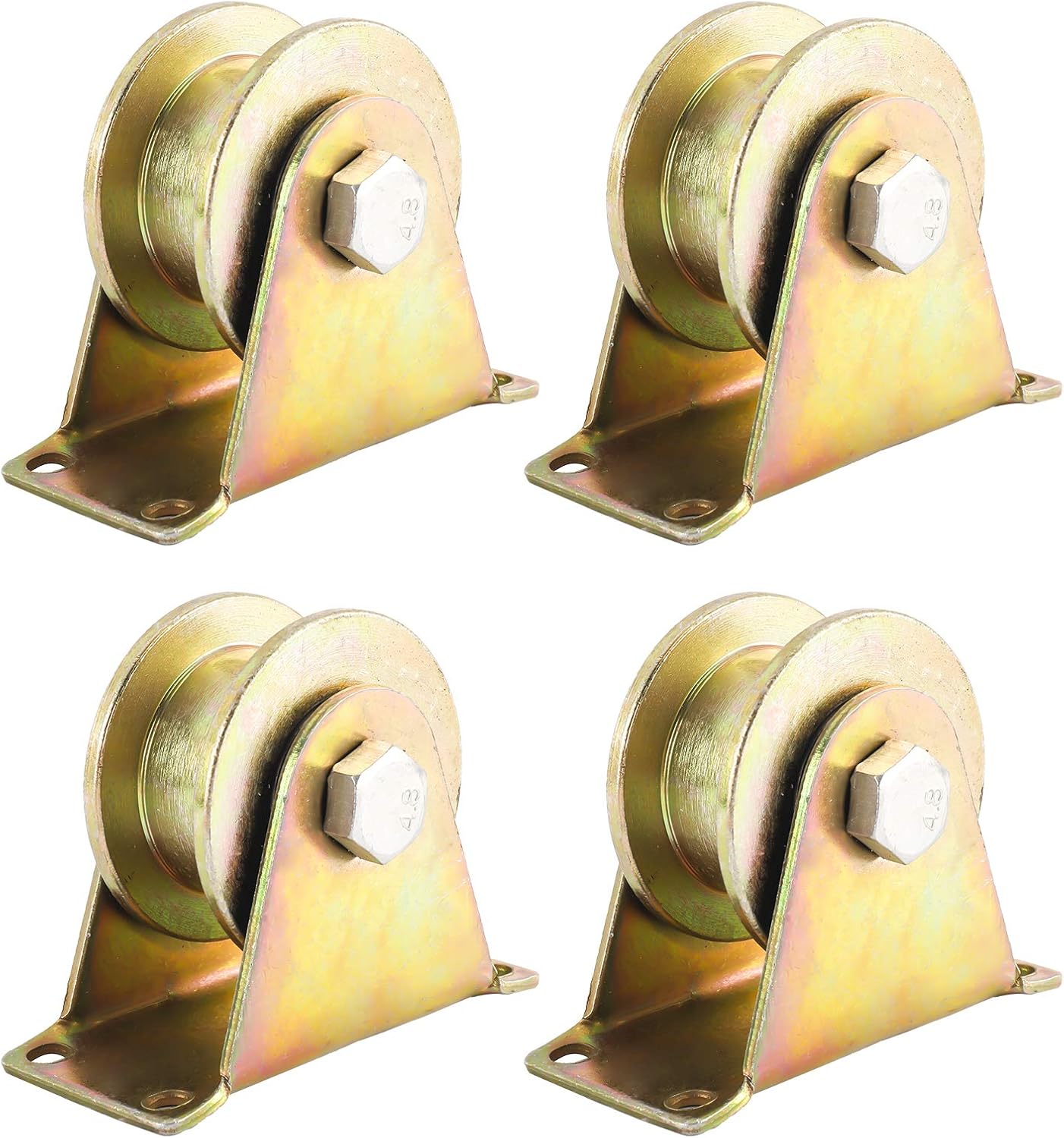 YaeTool 4PCS 2.3"(60MM) Groove Wheel Sliding Gate Roller Sliding Gate