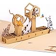 Cat Tree House Pop Up Card by Devine Popup Cards w/Envelope (8"x6") | 3D Birthday Card for Mom | Pop Up Greeting Cards | Pop Up Birthday Cards for Women | 3D Cards All Occasion Love Funny