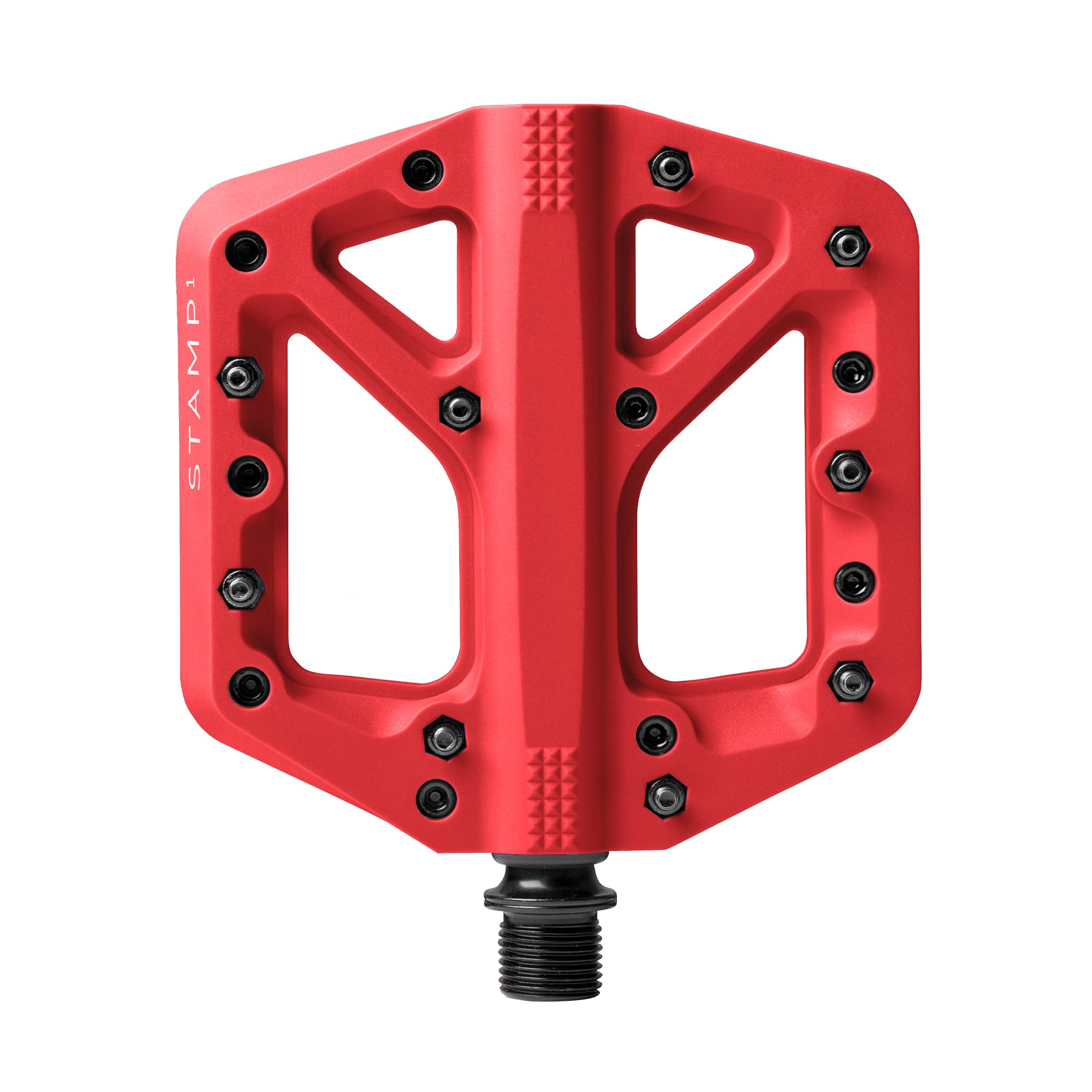 Crankbrothers Stamp-1 Pedals, Small, Red