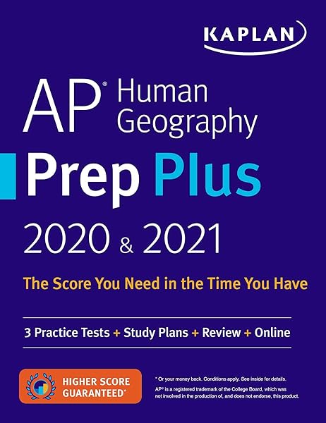  Ap Human Geography Prep Plus 2020 2021 3 Practice Tests Study Plans Review Online Kaplan Test Prep 9781506259819 Kaplan Test Prep Books