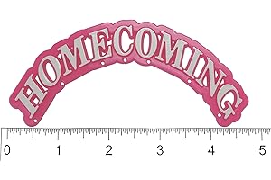 ACI PARTY AND SPIRIT ACCESSORIES Arched Homecoming Charm 1.25" X 4.5" 1 PC PKG. (HOT Pink/White, 1 PC PKG.)