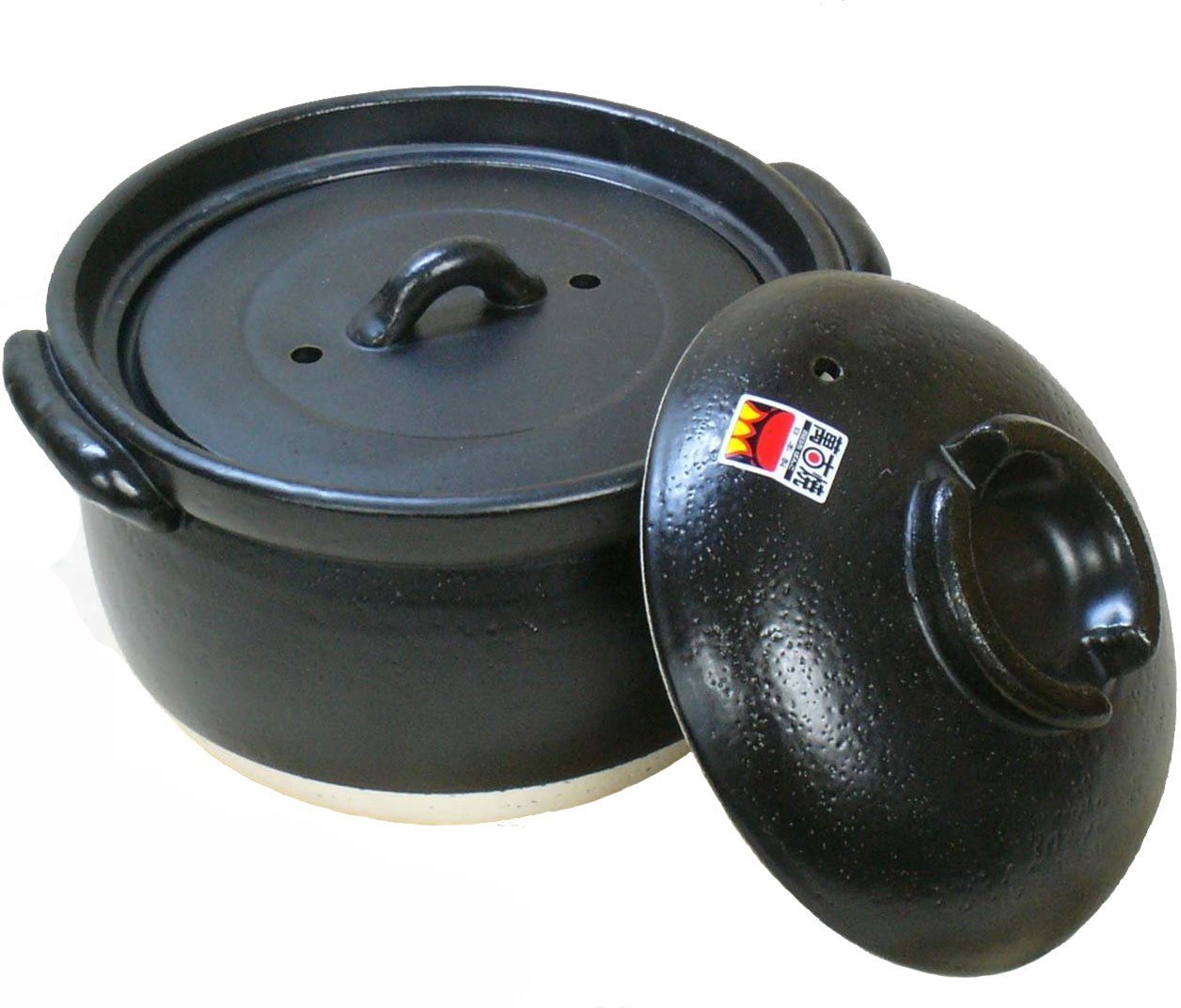 【 ふっくら ごはん鍋 】 3合炊き 二重蓋 四日市ばんこ焼 (日本製) 【 本格派 ３合炊 】商品画像