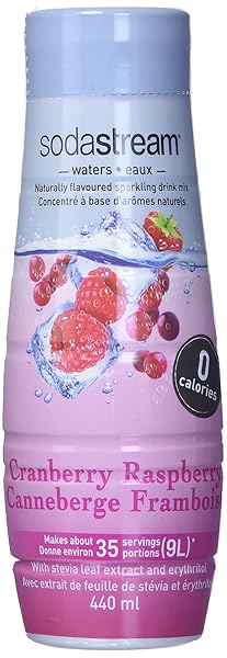 SODASTREAM CRANBERRY RASPBERRY ZERO CALORIE SYRUP, 14.8 FLUID OUNCE