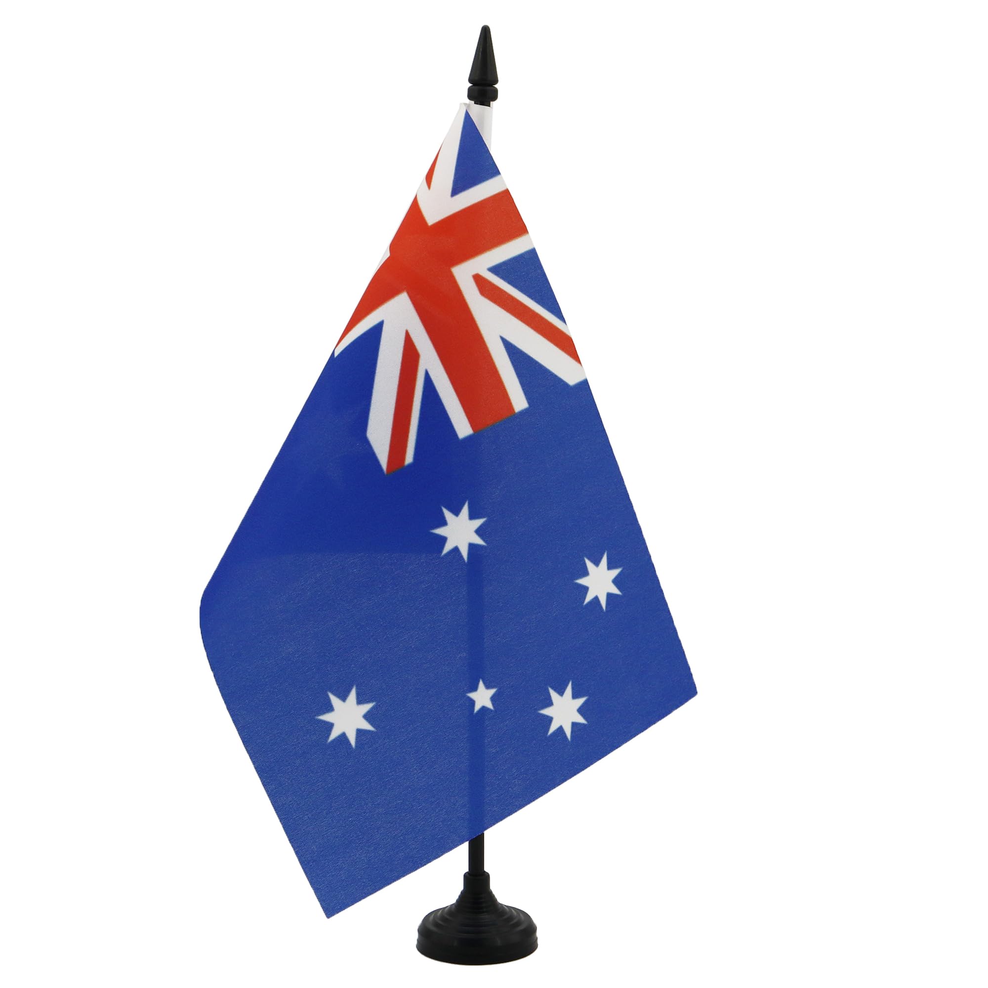 AZ FLAG Australia Table Flag 5'' x 8'' - Australian Office Decoration 100% Polyester 21 x 14 cm - Mini Desk Flag with Pole and Black Plastic Base โ image 1