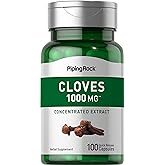 Piping Rock Cloves Capsules | 100 Pills | Concentrated Extract | Herbal Supplement | Non-GMO & Gluten Free