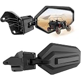 KEMIMOTO Side Mirror Compatible with Can-Am Maverick Sport Trail Commander | 2018-2026, Breakaway Design, Adjustable Rear View Mirror, ABS Housing, Aluminum Mount, Replaces OEM 715003639