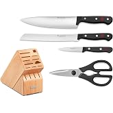 W&Uuml;STHOF Gourmet 5-Piece Knife Block Set