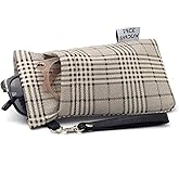 Face Shadow Double Glasses Case Soft Eyeglass Case For Women Men Squeeze Top Sunglasses Case With Cleaning Cloth