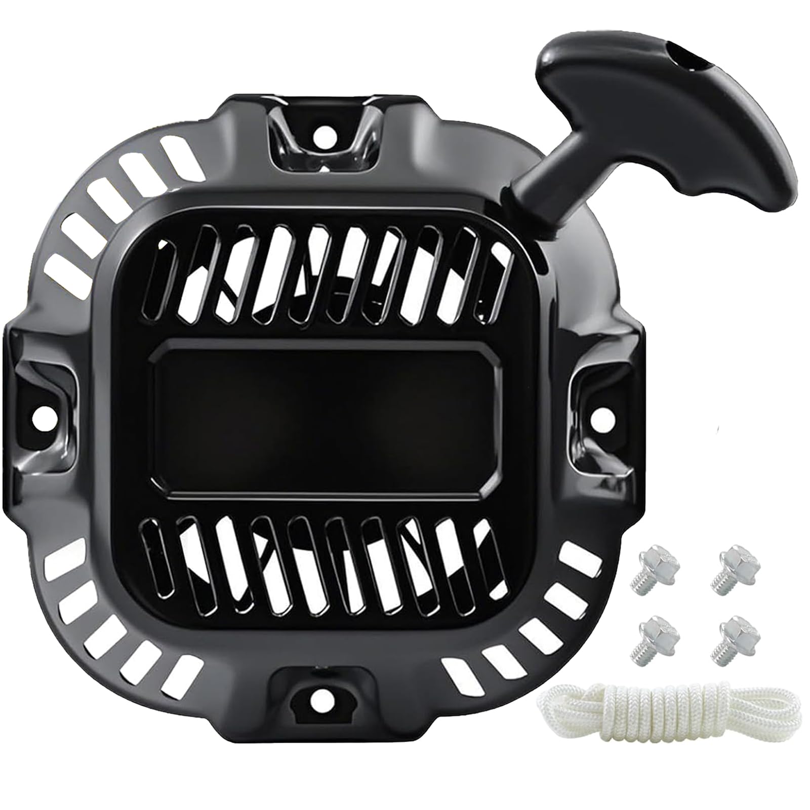 Photo 1 of abliubale 0J08071SRV Pull Start Assembly Compatible with Generac 196cc 212cc 208cc GP3250 GP3300 Pull Cord Rope Recoil Starter Replacement GP3600 Part# 0J08070SRV 0J08074SRV