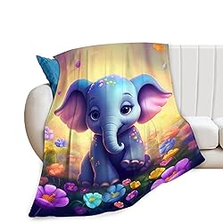 citari Elephant Blanket Elephant Gifts for Girls