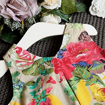 UOMOGO/&reg; bambini si vestono abbigliamento per bambini vestito da bambino fiore bohemien principessa abito spiaggia gonna misto cotone pantaloncini