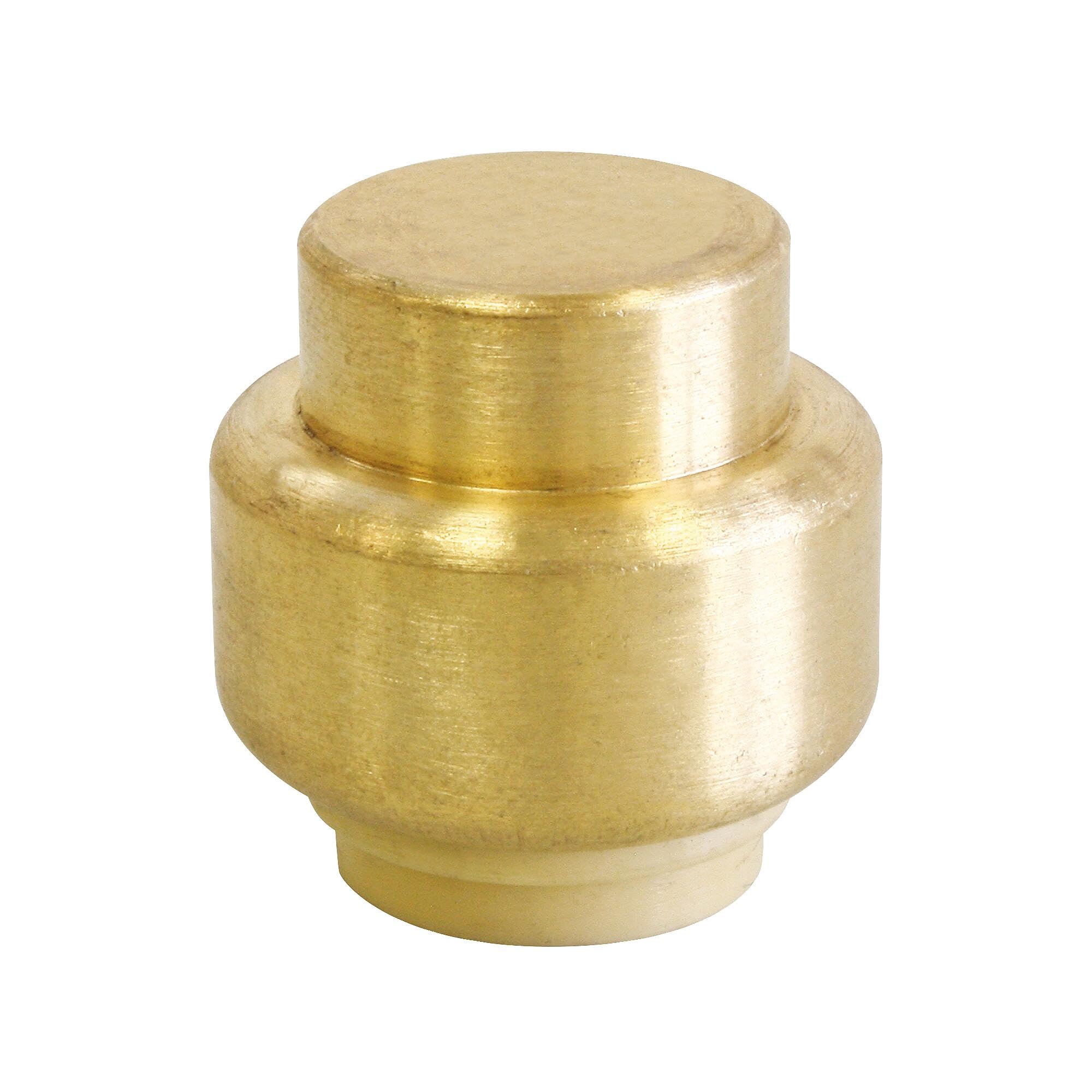 SOMATHERM FOR YOU 3540730014115 Plug PushFit 16 Brass Cap Clip for Copper Pipes or PEX or Multi-Layered Ø16, None, Klein