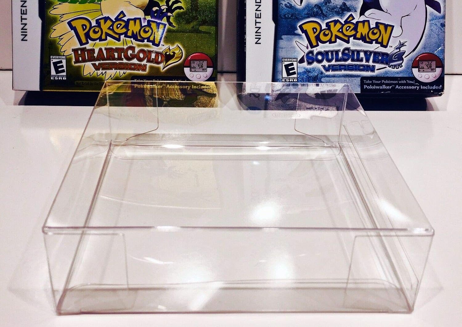 Amazon Com 2 Box Protector For Pokemon Heartgold Soulsilver Case For Nintendo Ds Ntsc Only Home Audio Theater