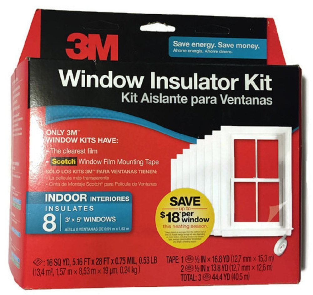 3M Indoor Window Insulator Kit, 3' by 5' 8Windows Amazon.co.uk DIY