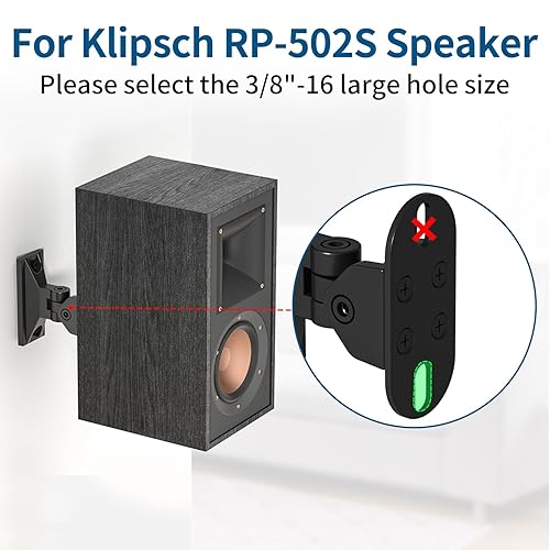 Speaker Wall Mount for Klipsch RP-502S Speaker Mount,Tilt&Swivel