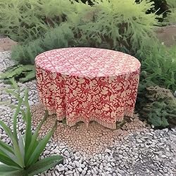 Ridhi Deep Pruce Red 100% Cotton Round 120
